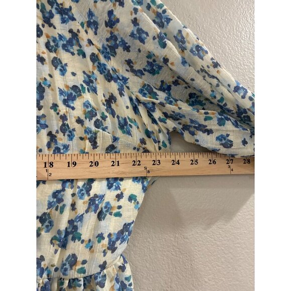 Lane Bryant Dress Womens Puff-Sleeve Tuck-Detail boho Midi Dress size 18 - Picture 9 of 9